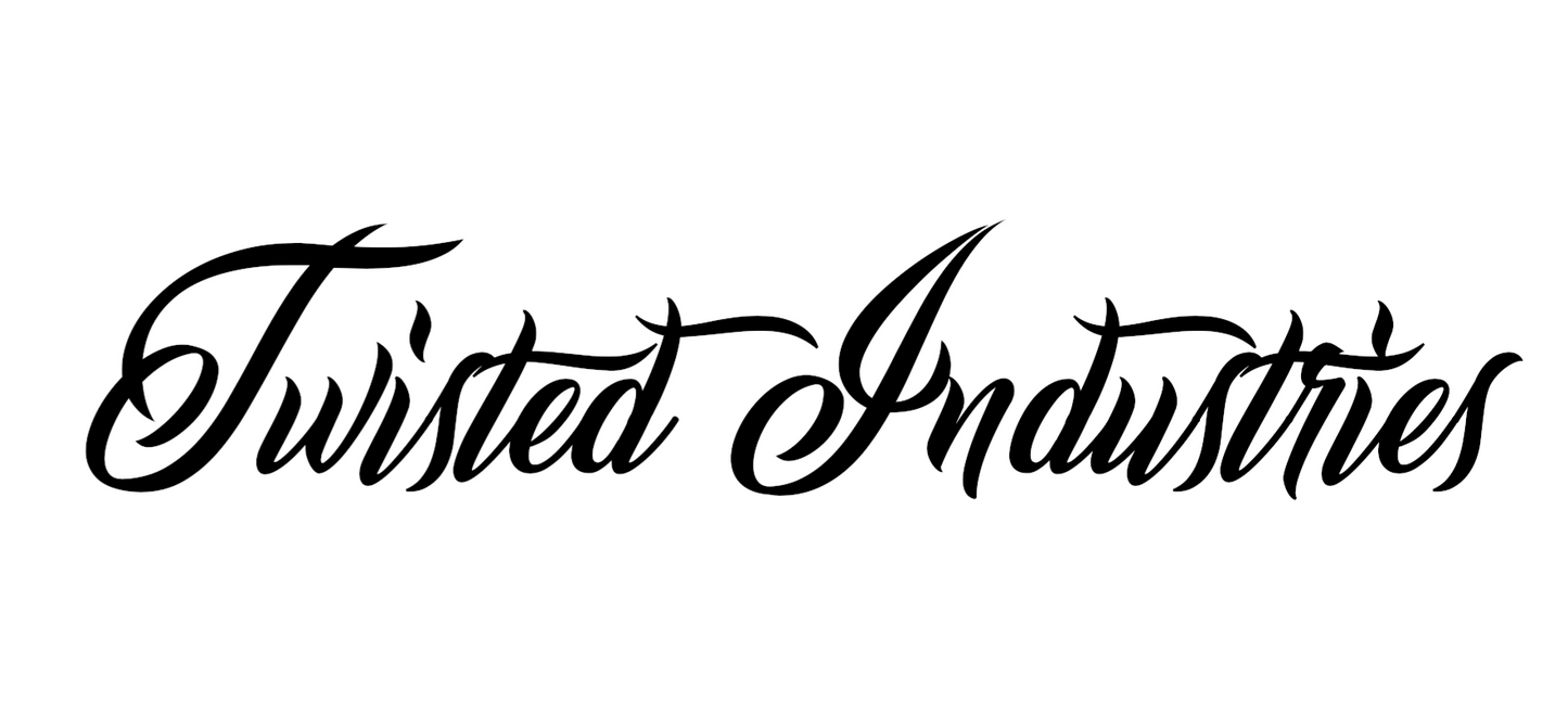Cursive Twisted Industries Window Banner- 900mm